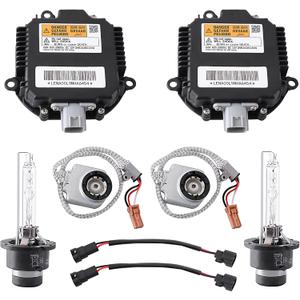 2 Sets Xenon HID Headlight Ballast Control Unit Module with Igniter & D2S Bulb for Nissan Altima 350Z,Infiniti G35 G37 FX35 Qx56 Qx70,Murano Rogue,Replaces 28474-89904,284748991A,28474-89907