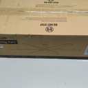 58 Inch Ceiling Fans with Lights and Remote, Black Indoor/Outdoor Ceiling Fan with Quiet Reversible DC Motor, 6 Speeds, 3CCT, 6 Blades Large Ceiling Fan for Living Room Bedroom Patio