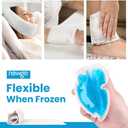 NEWGO Small Ice Packs for Injuries, 6 Pack Round Ice Packs for Face, FSA Eligible, Hot Cold Pack Circular Cold Compress with Cloth Backing & Sleeve for Pain Relief, Toothaches
