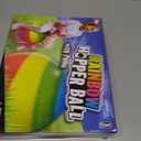 Rainbow Hopper Ball, 18 Inch, Bouncy Ball with Handle, Includes Pump, Great for for Indoor and Outdoor Play