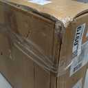 Adjustable Pneumatic Overbed Bedside Table with Wheels Split Top Tilting Mobile Standing Desk Portable Computer Cart Movable Desk Hospital Home Office Use (15.7" W x 27.6" D, White)