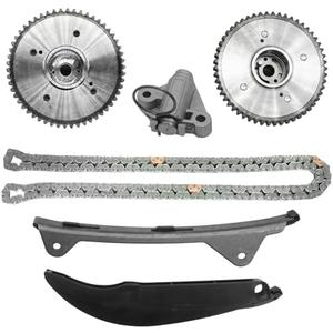 24321-2E000 Timing Chain Kit w/CVVT Gear for Hyundai Elantra 1.8L 2011-2014, for Kia Soul 2012-2013 2.0L L4 Engine 24350-2E001 24370-2E000 with Guide Tensioner Cam Phaser Sprocket