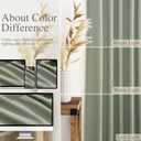 Nanspring Desert Sage Linen Curtains 84 Inch Length 2 Panels Set for Living Room Rod Pocket Back Tab Light Filtering Window Drapes for Bedroom Dining Room Protect Privacy Modern Farmhouse Decor 52x84
