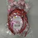 5 x Pink Heart Shape Headband Glitter Sunglasses Sequin Earrings Valentines Day Halloween Cosplay Costume Accessories Set