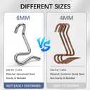 30 Pack 6mm Fence Wire Tighteners with 1 Tightener Tool Combo, 1/4" Barb Wire Tightener Clips Fence Tools Wire Tensioner for Fast Tightening Metal Fence Post Farm Garden FencTighteners Handle