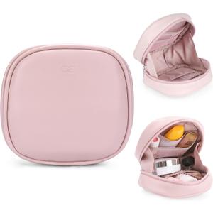 2 x Small Makeup Bag for Purse, Mini Cosmetic Bag with Inner Pockets for Women