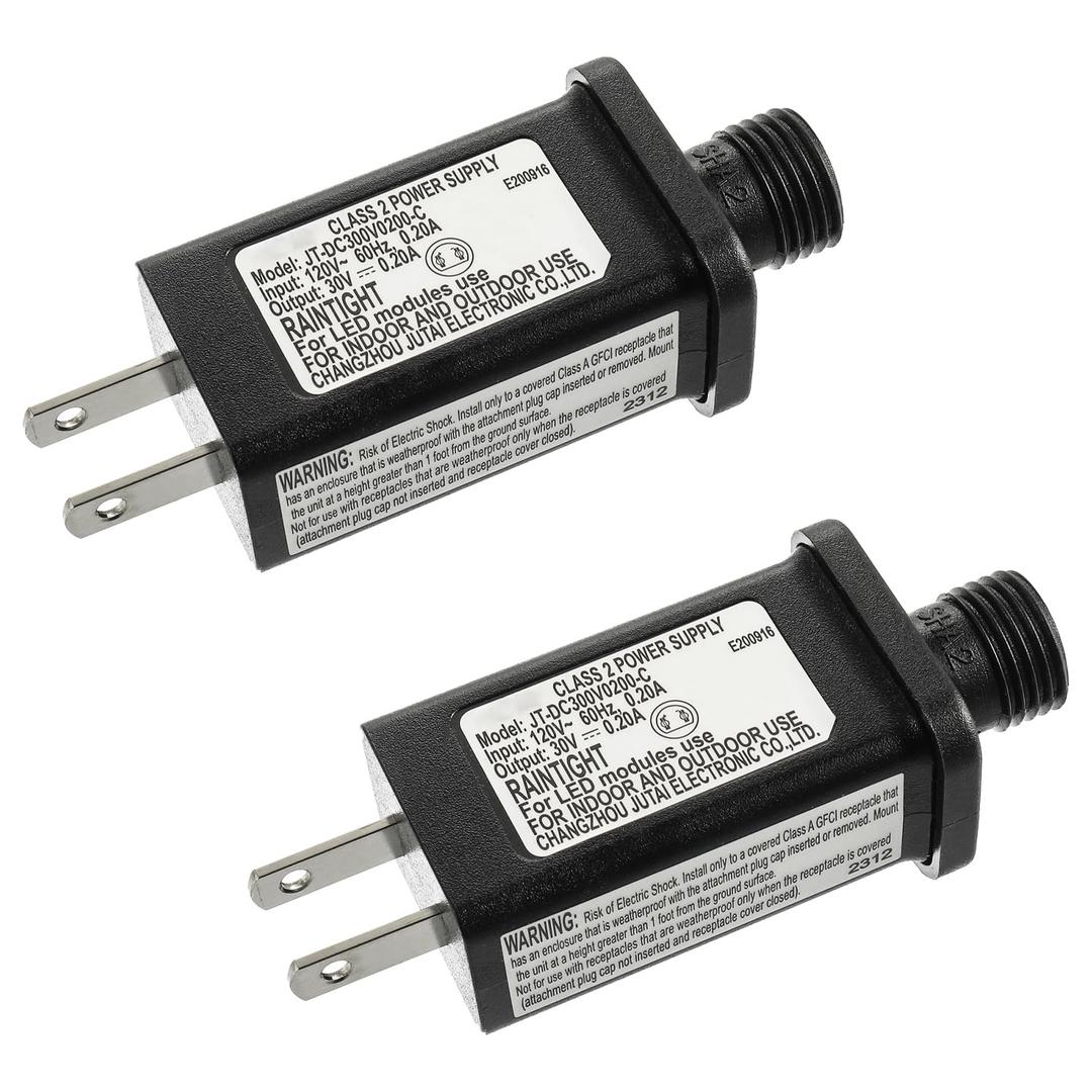 30V 6W LED Transformer Replacement Class 2 Power Supply for Christmas String Light Inflatable Decorations LED Controller IP44 Waterproof Low Voltage
