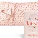 Kitsch Satin Pillowcase, Softer Than Silk Pillow Cases King, Cooling Pillow Covers, Satin Pillowcase with Zipper for Hair, Skin & Quality Sleep, Wrinkle-Free & Smooth, King Size 19"x36", Cherry Print