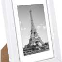 upsimples 5x7 Picture Frame Set of 10, Display Pictures 4x6 with Mat or 5x7 Without, Multi Photo Frames Collage for Wall or Tabletop Display, White