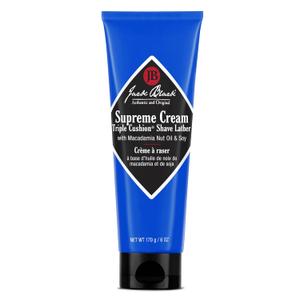 Jack Black Supreme Cream Triple Cushion Shave Lather - Shaving Cream Mens, Shave Cream for Men, Jack Black Shaving Cream for Men, Shaving Lather, Mens Shaving Cream, Jack Black Shave Cream (6 Ounce (Pack of 1))