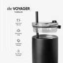 Simple Modern Voyager Tumbler with Flip Lid | Travel Coffee Mug | Insulated Stainless Steel Cold Brew Iced or Hot Coffee Cup | Gifts for Women Men Her Him | 12oz, Forest