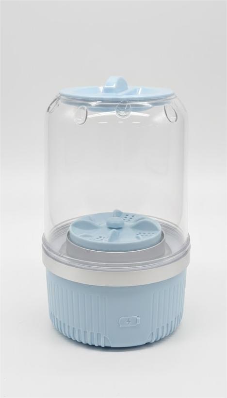 Underwear Washer, Portable Mini Washing Machine, 3000mAh Rechargeable Cordless Washing-machine, Portable Small Wireless Washing Machine for Home Use, for Underwear, Small Loads, Baby Clothes (Blue)