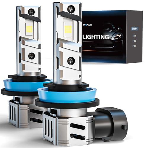 FRANXI H 11 Bulbs Fog Lights, 60W Super Bright Fog light Bulbs, 6000K Cool White, 1:1 Design with Cooling Fan, Plug and Play, Pack of 2