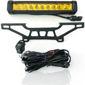 Can am X3 Shock Tower Light Bar Mount Compatible with Can-Am Maverick X3 & X3 Max X RS Turbo R - 50W High-Power LED Light Bar + Rock Switch Wiring Harness Included