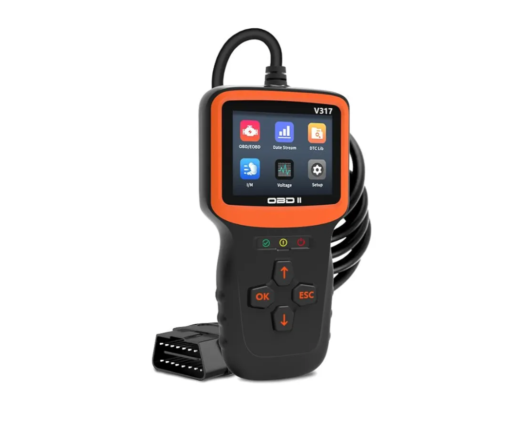 Mandark V317 OBD2 Car Scanner Diagnostic Tool, Vehicle Engine Fault Code Reader, 12V Enhanced OBD II Automotive Checking Engine Light Scan Tester, Universal for SUV, Truck, RV and More
