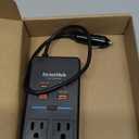 300W Car Power Inverter, DC 12V to 110V AC Car Plug Adapter with LED Display, 65W/24W USB-C Fast Charging Car Outlet Adapter to Wall Plug,Portable Car Charger with Switch Control Converter for Laptops