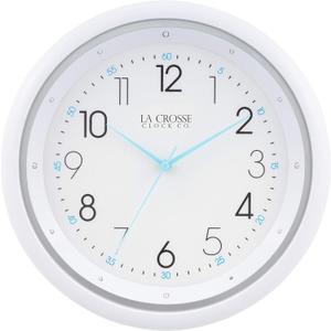 La Crosse Technology 404-4525 10 Inch Night Vision Quartz Wall Clock, White