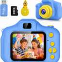 Kids Camera for Boys Girls Age 3-9, Toddler Digital Camera with 32GB SD Card, 1080P Video, Games & Filters, Shockproof First Camera Toy, Birthday for 3 4 5 6 7 8 9 Year Old