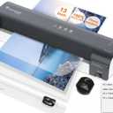 Bonsaii Laminator, 13 Inch 7-in-1 Thermal Laminator Machine with Never Jam Technology, with 40 Laminting Sheets for Home, Office, and Classroom Organization Supplies (Black)