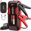 S ZEVZO ET03 Car Jump Starter 4000A Jump Starter Battery Pack for Up to 8.0L Gas and 7.0L Diesel Engines, 74Wh Portable 12V Jump Box with USB Ports, LCD Display, Storage Case, and LED Light