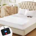 Westinghouse Heated Mattress Pad King, Comfortable Electric Mattress Pad with 10 Heating Settings & 1-12 Hours Auto Shut Off, Fit Up to 17" Deep Pocket, King Size 78"x80"