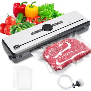 Vacuum Sealer Machine,Compact Vacuum Sealer for Food, Powerful Portable Handheld Food Sealer with Auto-Stop, 7X Freshness Lock Vacuum Machine for Home, Supermarket, Restaurant