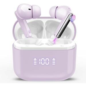 Ai Translation Earbuds Real Time with Audio and Video Calls, 3-in-1 Translator Earbuds with 6 Translation Modes/164 Languages/No Subscription Required, 48H Headphones Translator, Taro Purple Ai Translation Earbuds Real Time with Audio and Video Calls, 3-in-1 Translator Earbuds with 6 Translation Modes/164 Languages/No Subscription Required, 48H Headphones Translator, Taro Purple