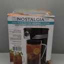 Nostalgia 3-Quart Iced Tea & Coffee Brewing System With Double-Insulated Pitcher, Strength Selector & Infuser Chamber, Also Perfect For Lattes, Lemonade, Flavored Water, Black