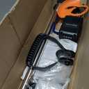 Cordless Weed Wacker, Electric Weed Trimmer Battery Powered with 2X 21V 4.0Ah Batteries, 3 in 1 Blades Types of Blades, Stringless Grass Trimmer/Lawn Edger/Brush Cutter for Garden and Yard (Orange A3)