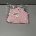 TDCQZY Women's Sports Bras Ruffled Y Back Padded Racerback Supportive Workout Yoga Bra (X-Large, Pink)