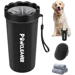 Dog Paw Cleaner, Washer, Muddy Pet Foot Cleaner for Small Medium Large Breed Dogs/Cats  (Black, Large) Only includes cleaner