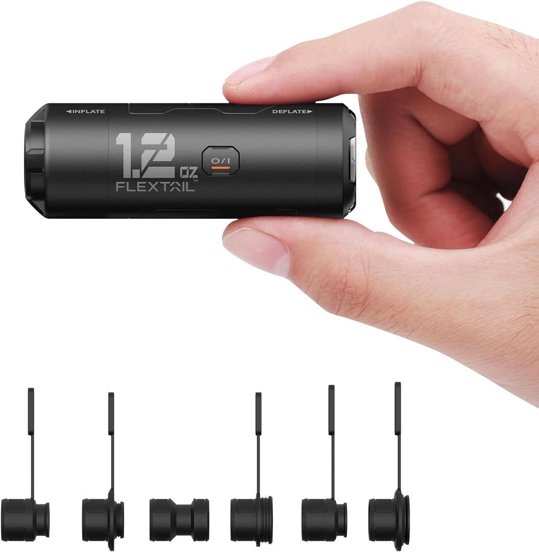 FLEXTAILGEAR Zero Pump Air Pump for Inflatables, 1.2 oz Ultra-Mini Electric air Pump Portable Air Mattress Pump, Rechargeable Air Pump for Pool Floats Air Bed Air Mattress FLEXTAILGEAR Zero Pump Air Pump for Inflatables, 1.2 oz Ultra-Mini Electric air Pump Portable Air Mattress Pump, Rechargeable Air Pump for Pool Floats Air Bed Air Mattress