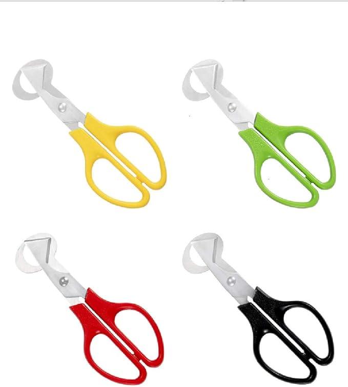 Quail Egg Scissors 8 Color - 16 Pack Stainless Steel Quail Egg Cutter Peeler Opener Shears Tool for Kitchen (Multicolor) 