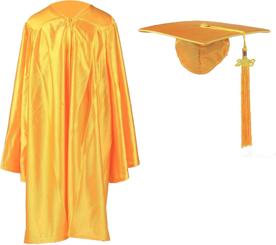 Shiny Kindergarten Graduation Cap and Gown Set, 3'9 -3'11"