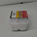 GoodCook Meal Prep Rectangle Three Compartment 20-Piece, White, Made without BPA