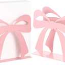 Pink Bow Napkin Holder for Tables Metal Napkin Dispenser Vintage Kitchen Decor Tissue Dispenser for Coquette Home Party Countertop(Pink,Bow)