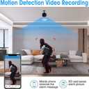 4K Security Cam with Night Vision and Built-in Battery Camera, Home/Office Camera Wireless Technology for Phone App Monitor GTYT
