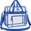 Bagenius Clear Bag Stadium Approved 12612 Clear bag for Stadium Events Sports Concert Festival Work (Blue)