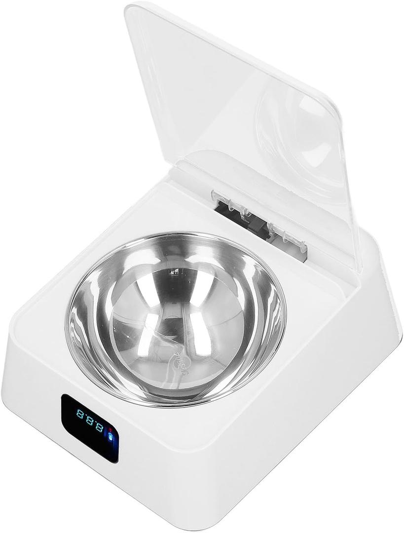 Automatic Cat Feeder,Cats Food Dispenser with Digital Display,Cat Feeders Automatic with Infrared Sensor Switch Cover