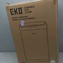 EKO Mirage-T 50 Liter / 13.2 Gallon Touchless Rectangular Motion Sensor Trash Can, Brushed Stainless Steel Finish
