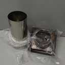 Gisafai 4" Dryer Vent Cover Outside with Stainless Steel Screen Wall Dryer Exhaust Cap and Removable Extended Pipe Vent Shroud Hood Cushioned Non Return Flap with Sealing Gasket Grille (Brown)