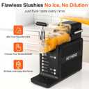 Slushie Machine for Home 68oz, No Ice Needed Frozen Drink Margarita Machine, Slushy Maker Machine for Ice Cream, Slushie Maker with 5 Pre-Set Programs, Self-Cleaning, ETL Certified, Black
