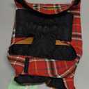 Kuoser Waterproof Dog Coat, Reversible Dog Jacket for Large Dogs, Adjustable Durable Doggie Winter Coat for Groowing Puppies Warm Puppy Cold Weather Apparel, Bright Red L (Large (Pack of 1))