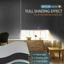 Motorized Blinds No Drill Automatic Roller Shades with Remote Control Smart Electric Window Blinds (White, 35 x 72)
