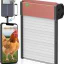 Large Automatic-Chicken-Coop-Door-Solar - Powered, LCD Display with Smart Timer, Light Sensor & Anti-Pinch Safety, Remote Control 4 Modes