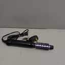 Conair 2-in-1 Hot Air Curling Combo, Includes 1.5-inch Curl Brush and 1-inch Aluminum Bristle Brush (Black / Purple)