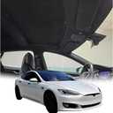 Glassroof Sunshade Compatible with Tesla Model S 2014-2018[No Gaps, Never Sag],Upgrade Soft Suede Glass Sunroof Sun Shade Foldable Heat Insulation Shield