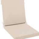 AAAAAcessories Outdoor Seat Cushions for Chairs, Waterproof, Fade-Resistant Patio Furniture Replacement Cushions, 20" x 20" x 3" + 20" x 24" x 3", Khaki Beige (20x20-24'' High Back-1 Count)