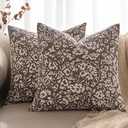 Pillow Cases 2 Pack Brown 20" x 20"
