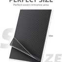 ESTHELLO Cat Litter Mat Large, Cat Litter Trapping Mat, Honeycomb Double Layer Design, Easy to Clean,Washable (36 x 30 Black)